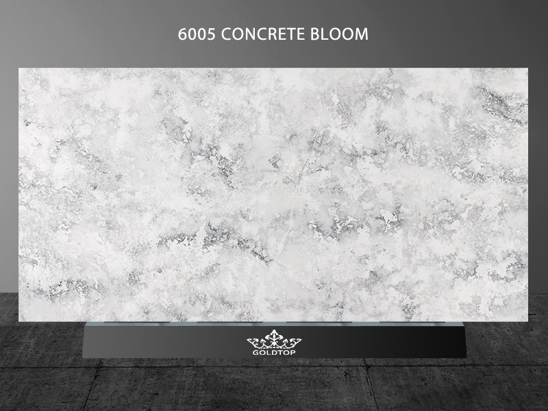 Fresh Concrete Bloom Quartz Countertops Flooring