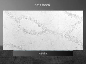 Calacatta Moon White Quartz Pattern Customize