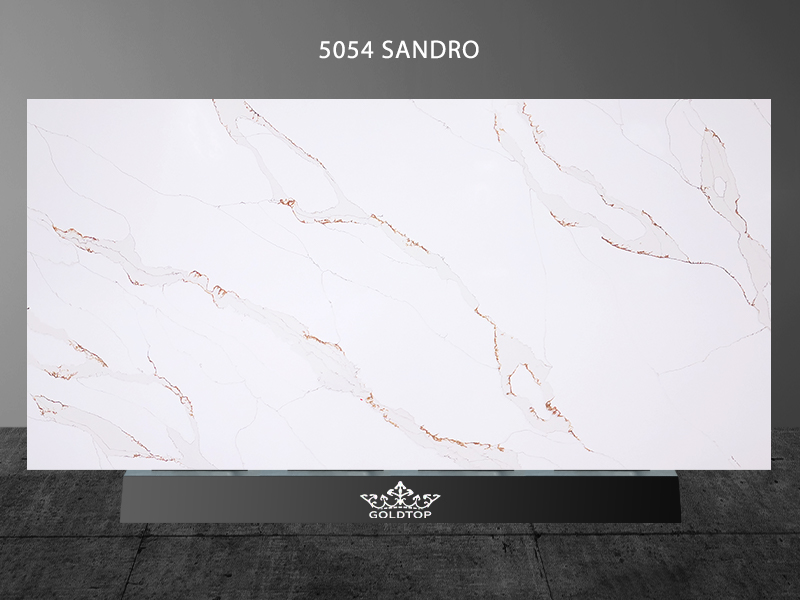 White Quartz Calacatta Sandro Gold Tiles