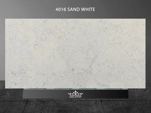 Carrara Marmor Kvarts Sand Vita Bänkskivor Custom Made