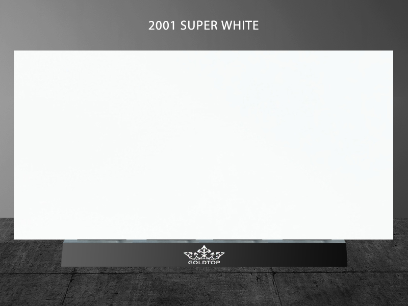 Wleek White Sparkle Quartz Countertops Stone Factory Price