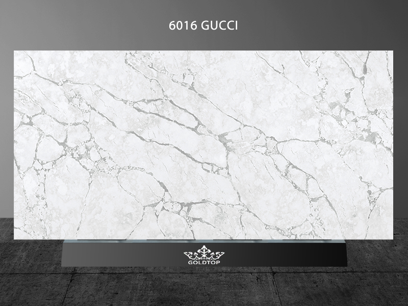 White Concrete Gucci Quartz Countertops Suppliers