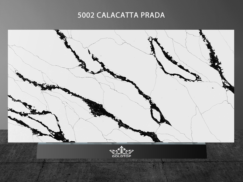 Calacatta Prada Quartz Kitchen Countertops Honed Wleek 5002