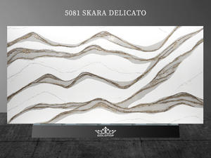 Skara Delicato kvarts marmor bänkskivor Milky 5081