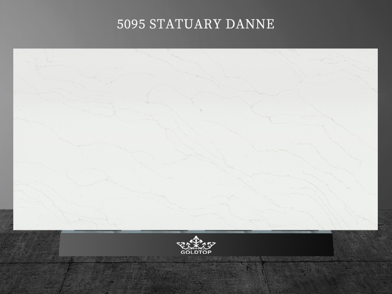 5095 Statuary danne white quartz with gold veins Suppliers