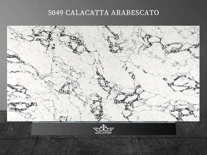 Calacatta Arabescato Calacatta Quartz Slab 5049