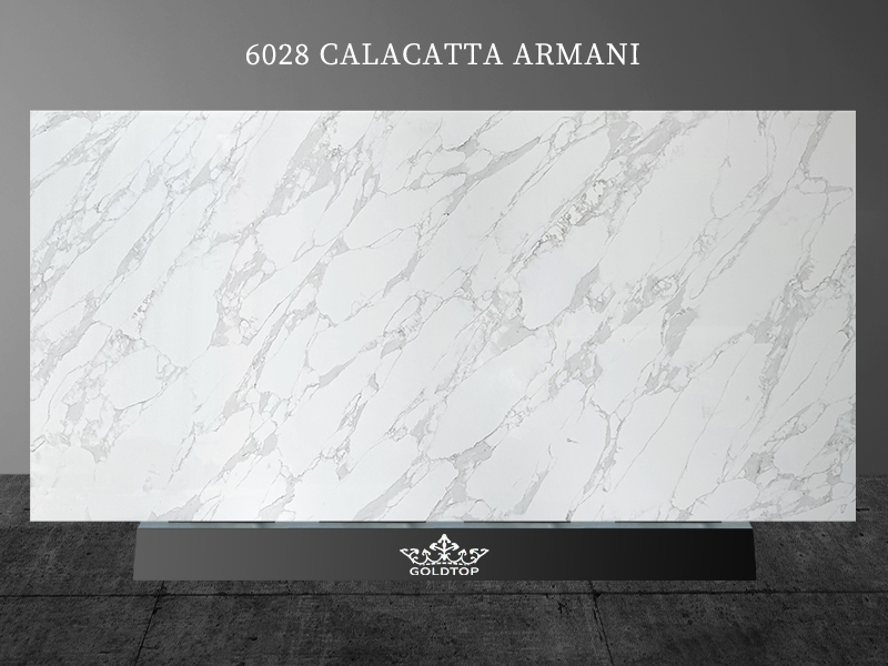 Calacatta Armani Concrete Quartz Countertops Slab Suppliers 6028
