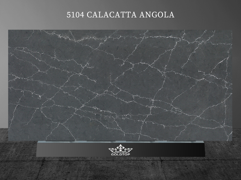 5104 Calacatta Angola brown black​​​​​​​ Quartz Countertops