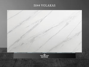  High-end Volakas Super Jumbo Slab Quartz Stone 5044