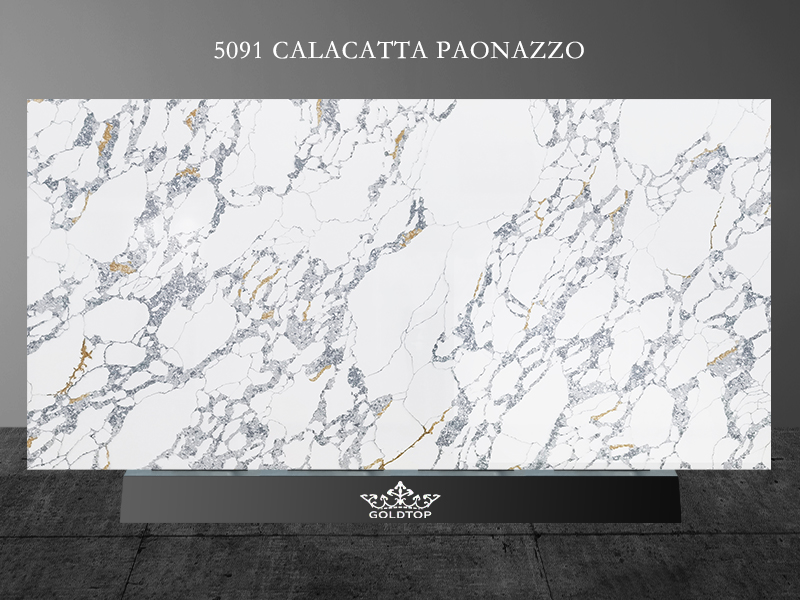 Calacatta Paonazzo marble quartz countertops slab 5091