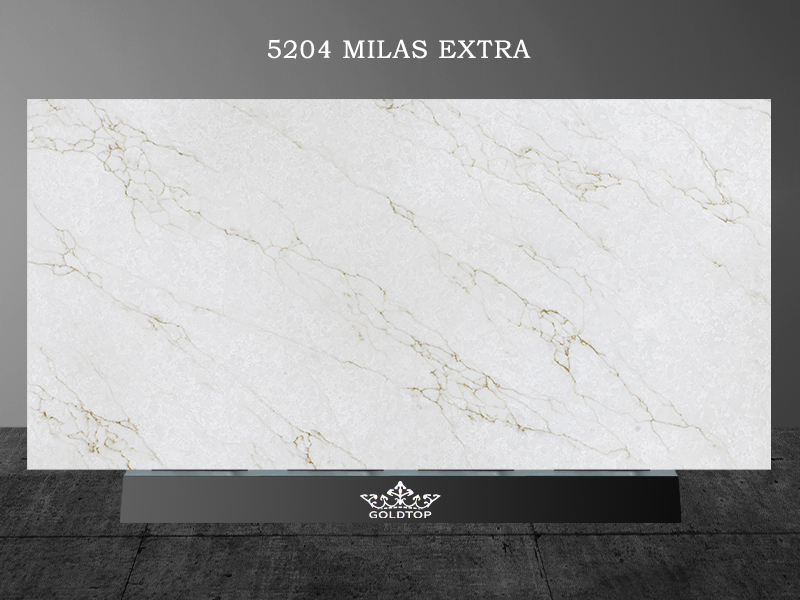 5204 ミラス エクストラ White Quartz Slabs Shop near me