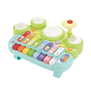 5-in-1 Electronic Xylophone & Glockenspiel & Piano & Jazz Drum Kit Set & Hamster Musical Instrument Toy For Kids