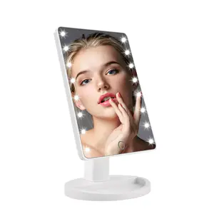 portable table led cosmetic mirror, vanity lighted led makeup mirror