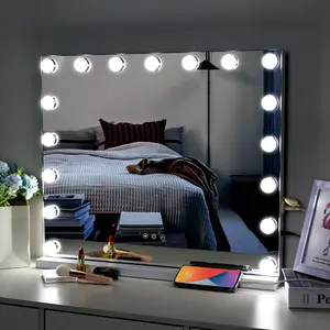 Vanity Mirror Manufacturer | Three color lights Hollywood makeup mirror 
