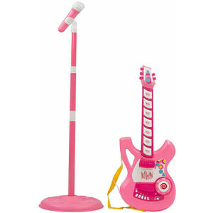 Kids Bass Electronic Toy Guitar With Microphone