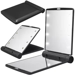 Pocket Folding Portable Mini LED Makeup Mirror