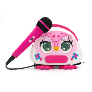 Owl-style Toy Karaoke Singing Machine With Microphone