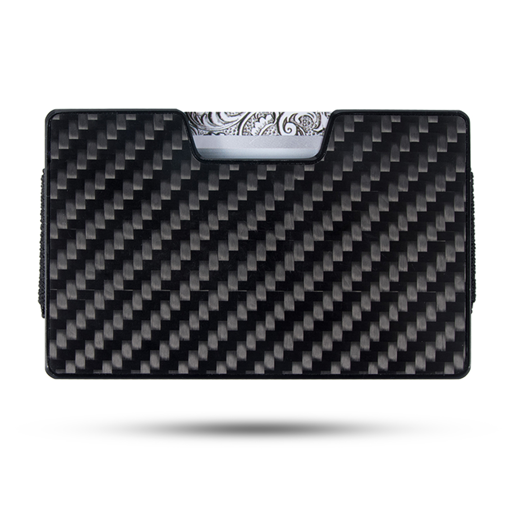 Portafoglio porta carte RFID in fibra di carbonio XD08A