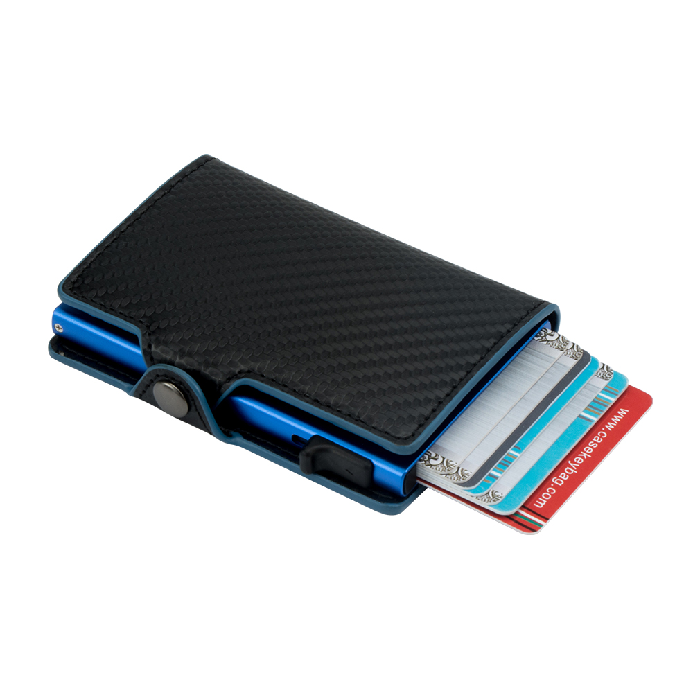 FD08A-4 Wielofunkcyjny portfel RFID z włókna węglowego PU