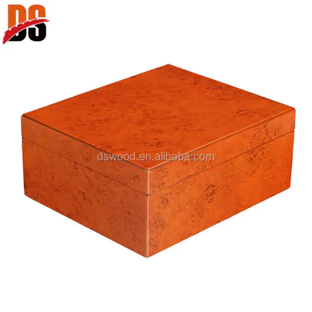 DSCB004 Solid Wood Matte Lacquer Large Capacity Moisturizing Cigar Box