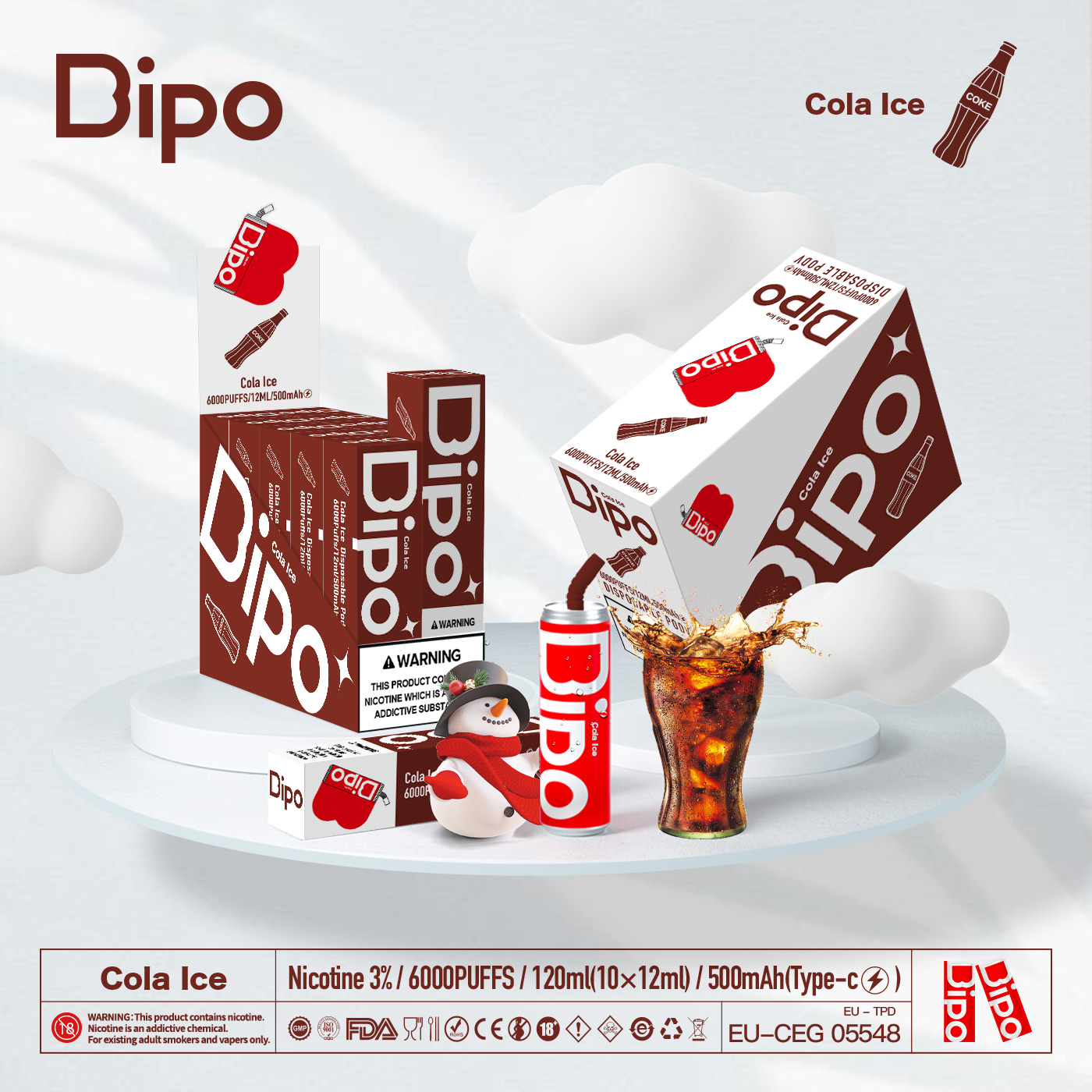 BIPO Cola Lce | High Quality Fruits Vape