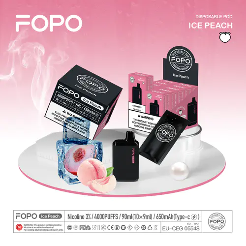 FOPO Lce Peach | Cheap Delicious Vape