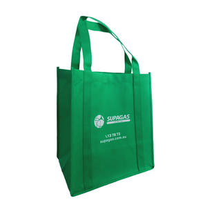 OEM/ODM Wholesale PP Customized Non Woven Bag Plaid Print Large Recycle Grocery Bag