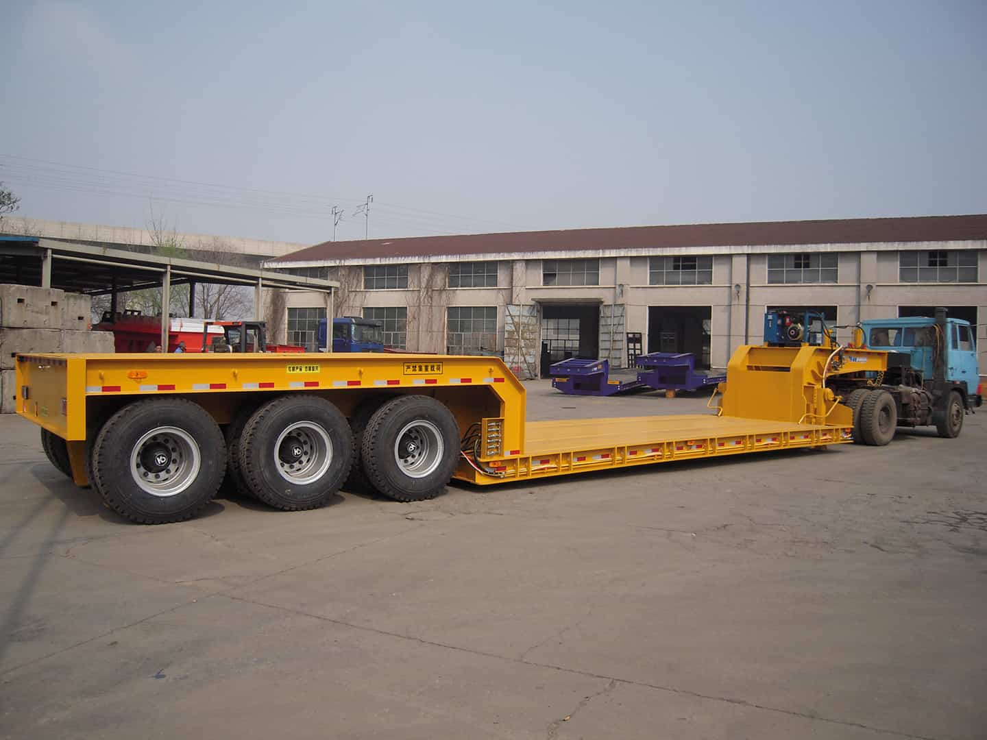 80t Lifting Hydraulic Gooseneck Car