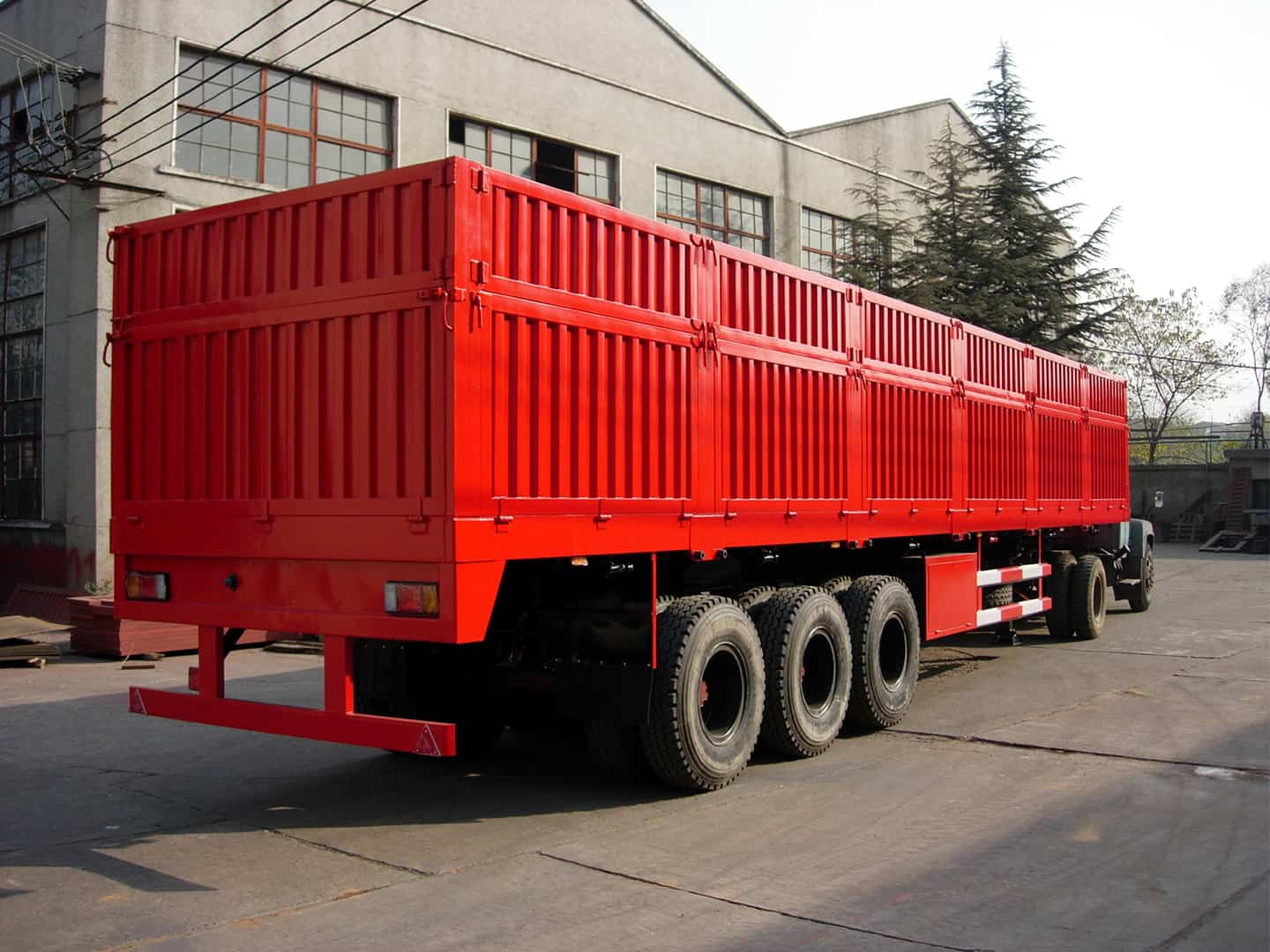 Sidewall Semi-trailer (Ba trục, hai lớp)