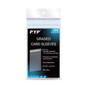 Graded Card Resealable Sleeves for Graded Card Slab