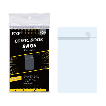 Golden Comic Book Bags