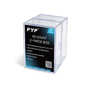 2-Piece Slider Trading Card Box - 50 Count