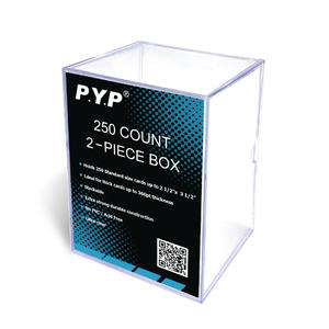 2-Piece Slider Trading Card Box - 250 Count