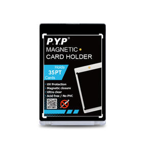 35PT Black Border Magnetic Card Holder UV Protection