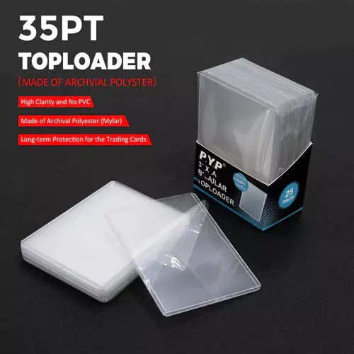 Premium 3x4 Toploader with Protective Film Card Holder