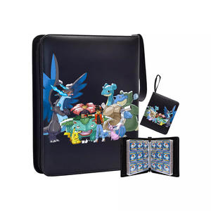Card Binder 9-Pocket Portable Card Collector Album Holder Book Fits 720 Cards with 40 Removable