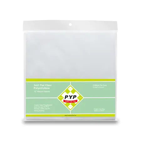 12” Inner Poly Anti-Static LP Record Sleeves – 2mil polyolefin