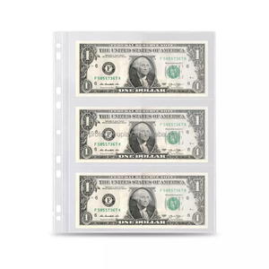 3 Pocket Currency Paper Money Currency Pages