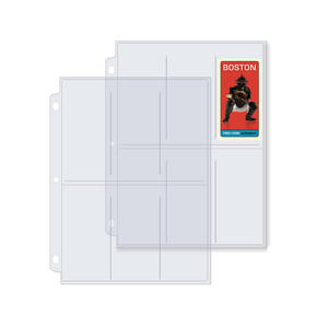 6-Pocket Page (Tall Or Wide Vision Trading Cards), Clear