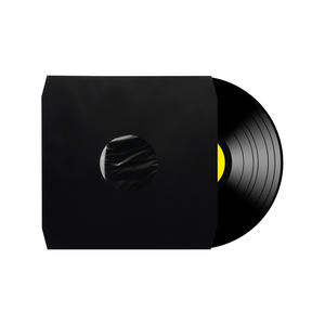 Polylined Paper 12" Inner Vinyl Record Anti Static Sleeve, Black 80 Grs. Paper - Bevelled Corners
