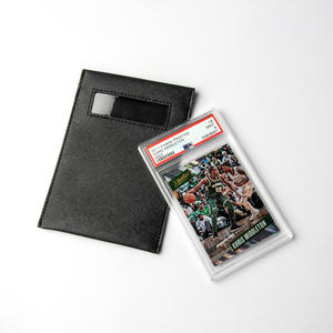 PSA Graded Leather Card Bags、Sports Card Bags、Leather Card Sleeve Case、Graded Card Case Small Window