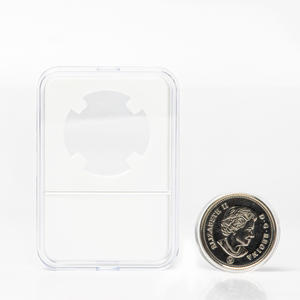 Plastic Storage Clear Coin Display Slab Holder