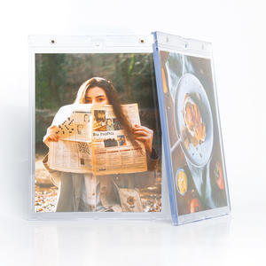One Touch Magnetic 8x10" Photo Holder UV Protection | 8" x 10" UV ONE-TOUCH Magnetic Holder Display Case