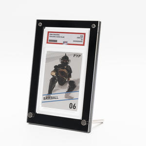 Gallery Display PSA Graded Trading Card Frame Stand Acrylic Case Black | Black Graded Card Display Stand