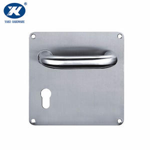 Handle With Long Plate | Door Handle With Plate Lock | Stainless Steel Handle On Plate
