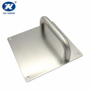 Stainless Steel Handle Cover Plates | Handle On Plate | Push Pull Plate Door Handle