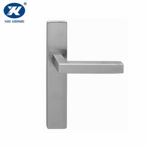 Door Handles On Square Plate | Handle On Iron Plate | Lever Handle On Plate