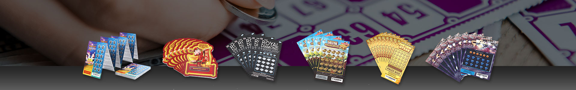 Rubbellose | Lottoscheine | Pull Tab Ticket | Karten versiegeln