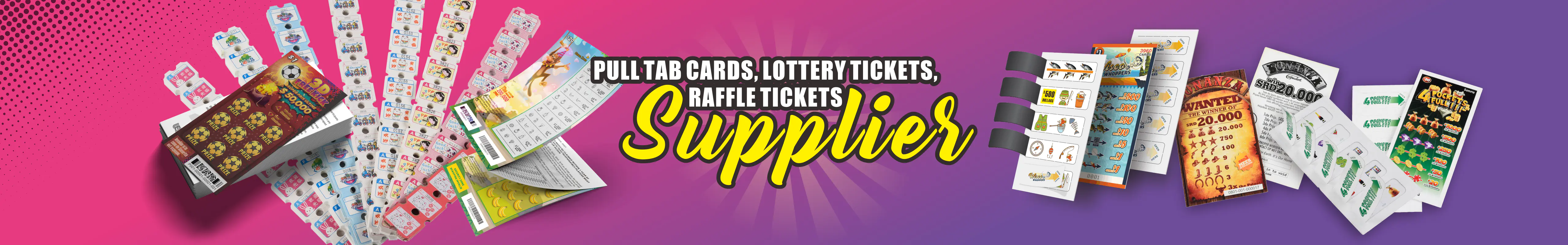 Tarjeta rasca y gana | Boletos de lotería | Ticket Pull Tab | Tarjetas de sello