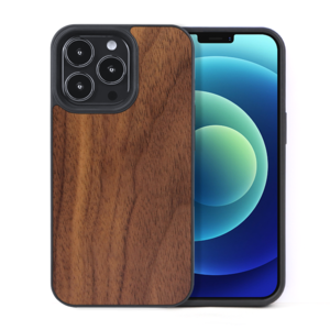 3D KNIGHT Walnut Wood Iphone Case for 13/14